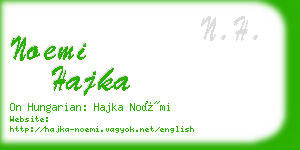 noemi hajka business card